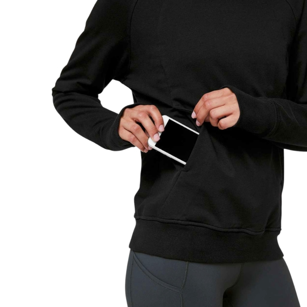 Lululemon OG Scuba Hoodie Pullover Sz 12 | Laidback Streetwear In Black Wash - Picture 10 of 10